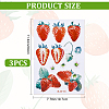 PVC Self Adhesive Fruit Decorative Stickers DIY-WH0304-806-2