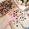 300Pcs Coconut Buttons BUTT-ME0001-25B-3