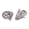 Tarnish Resistant Apetalous 316 Surgical Stainless Steel Cone Bead Caps STAS-M257-02-3