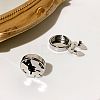 Flat Round Brass Button Covers Settings KK-WH0079-193B-P-1
