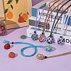 Braided Waxed Cotton Thread Cords Macrame Pouch Necklace Making AJEW-SW00022-04-4