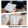 DIY Flower Pattern Paper Bookmark Embroidery Making Kits DIY-WH0304-311-7