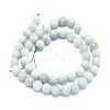 Natural Myanmar Jade/Burmese Jade Beads Strands G-K310-A27-8mm-2
