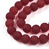 Transparent Glass Beads Strands GLAA-T032-T8mm-MD20-3