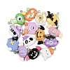 Halloween Opaque Resin Pendants RESI-C062-02-1