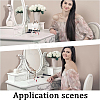 Transparent Acrylic Earring Display Stands ODIS-WH0025-62-7
