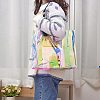 3Pcs 3 Style Rectangle Transparent Laser Plastic Hand Bags ABAG-SZC0007-09-6