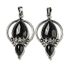 Natural Obsidian Pendants G-F766-04AS-05-1