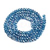 Electroplate Glass Beads Strands EGLA-A044-T2mm-B27-3