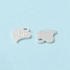 925 Sterling Silver Heart Chain Extender Connectors STER-P053-02S-3