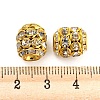 Brass Rhinestone Beads RB-F035-03G-3