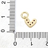 Brass Micro Pave Cubic Zirconia Charms ZIRC-F111-08G-05-3