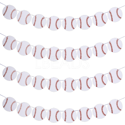 8Pcs Sports Party Decoration Paper Banner AJEW-CN0007-14D-1