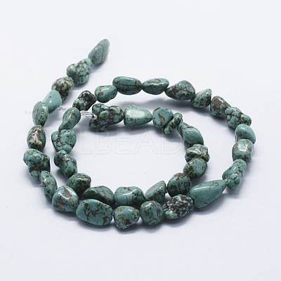 Natural Magnesite Beads Strands G-P349-02-1