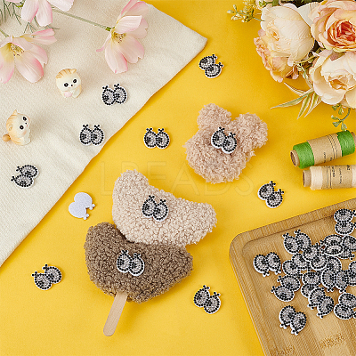50Pcs Eye Hotfix Rhinestone Sew on Patches DIY-FG0007-30-1