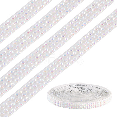 3 Yards Resin Self Adhesive Sewing Trim Hotfix Rhinestone Tape DIY-TA0013-15B-1