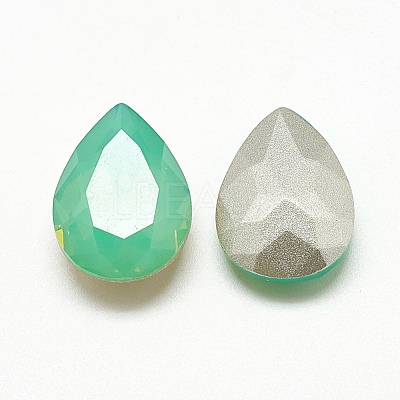 DIY Pointed Back K9 Glass Rhinestone Cabochons RGLA-T052-10x14-103-1