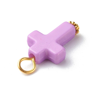 Opaque Acrylic Pendants PALLOY-JF00833-1