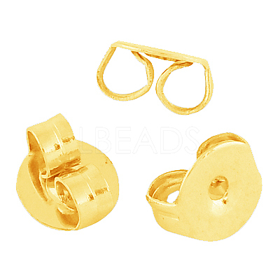 Brass Stud Earrings EJEW-L234-35G-1