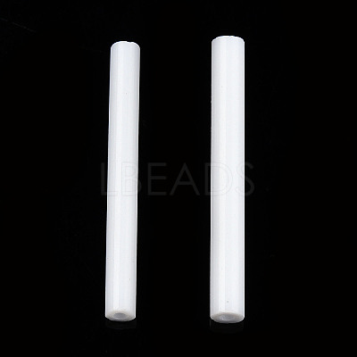 Glass Round Bugle Bea X-SEED-WH0005-01D-1
