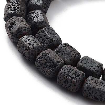 Natural Lava Rock Beads Strands G-H303-C08-1