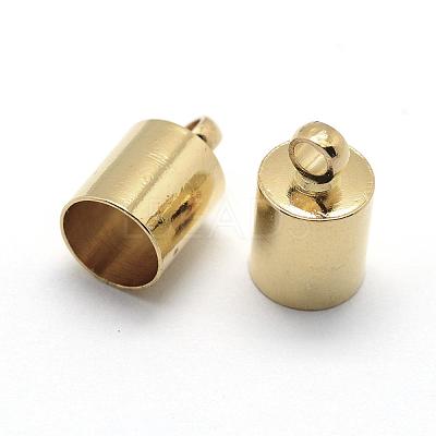 Brass Cord Ends KK-D219-11x6-G-1