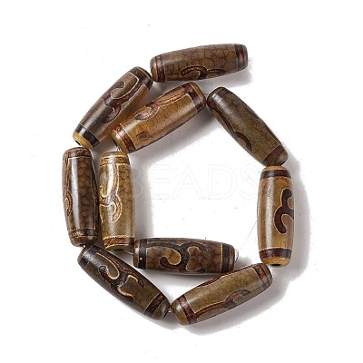 Tibetan Style dZi Beads Strands G-A024-01U-1