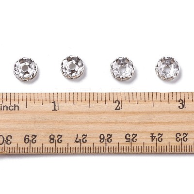 Iron Crystal Rhinestone Spacer Beads RB-A007-10MM-S-1