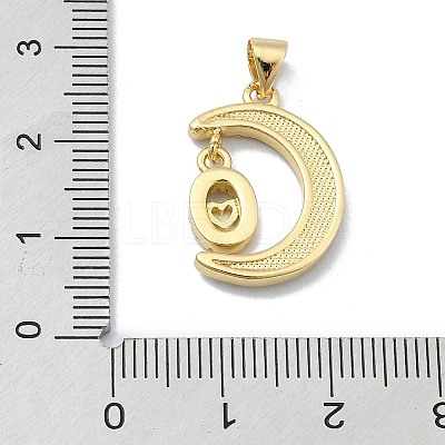 Brass Micro Pave Clear Cubic Zirconia Pendants KK-A221-18H-G-1