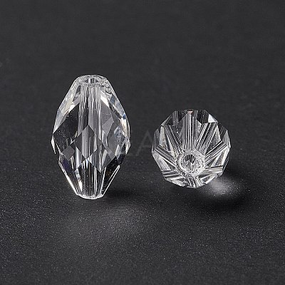 Imitation Austrian Crystal Beads SWAR-F054-9x6mm-01-1