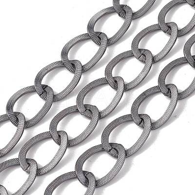 Oval Oxidation Aluminum Curb Chains CHA-G001-02P-1