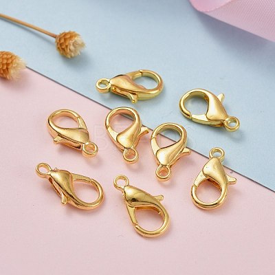 Zinc Alloy Lobster Claw Clasps X-E105-G-NF-1
