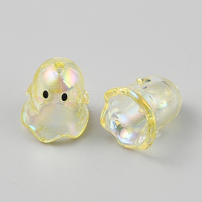 Transparent Acrylic Bead Caps TACR-WH0021-20D-1