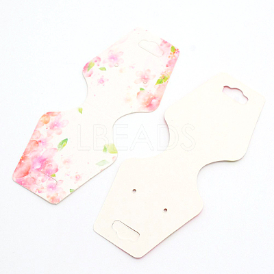 White Cardboard Necklace Display Cards DIY-WH0209-26-1