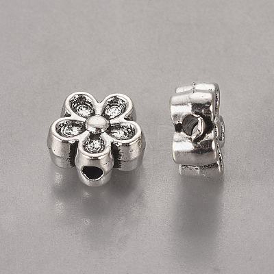 Tibetan Style Alloy 3D Flower Beads LF0476Y-1