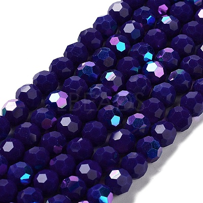 Opaque Glass Beads Strands EGLA-A035-P8mm-L09-1