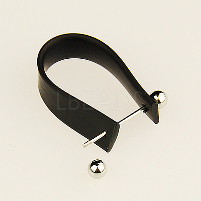 Rubber Cord Ring Components EJEW-G113-1