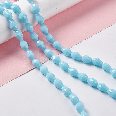 Faceted Glass Beads Strands LS-GLAA-E037-01G-1