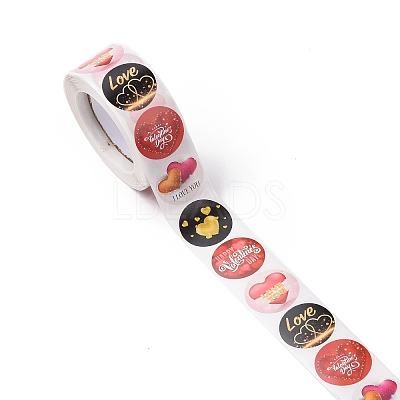 Valentine's Day Round Paper Stickers LS-DIY-I107-03B-1