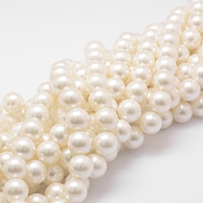 Shell Pearl Bead Strands X-BSHE-L026-03-14mm-1
