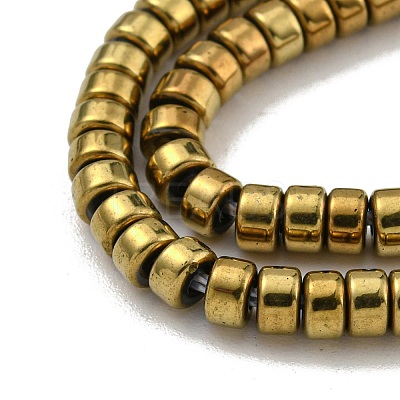 Electroplated Synthetic Non-magnetic Hematite Beads Strands G-K361-A04-01-1