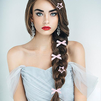 15Pcs Star Iron Snap Hair Clips OHAR-CP0001-23-1