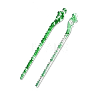 Opaque Acrylic Hair Sticks OHAR-C011-01A-01-1