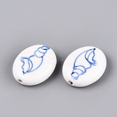 Handmade Porcelain Beads PORC-Q005-12D-1