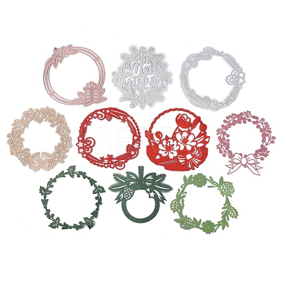 10 Pcs Christmas Theme Scrapbook Paper Set DIY-Z032-03B-1