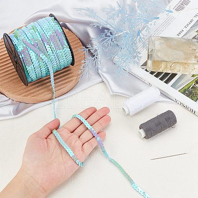 Lt.Blue With AB Color Paillette/Sequins Roll X-BS17Y-1