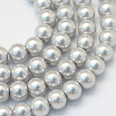Baking Paint Glass Pearl Bead Strands X-HY-Q003-3mm-62-1