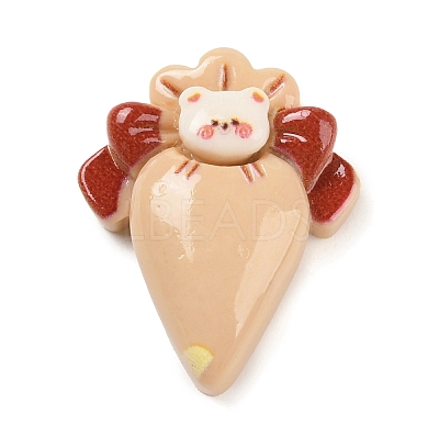 Bear Cream Bag Opaque Resin Decoden Cabochons CRES-Q220-05E-1