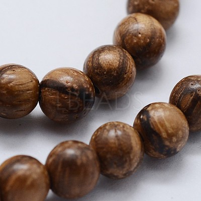 Natural Wood Beads Strands X-WOOD-F006-04-6mm-1