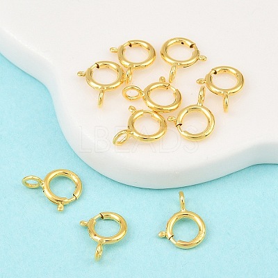 925 Sterling Silver Spring Ring Clasps STER-K167-076A-G-1